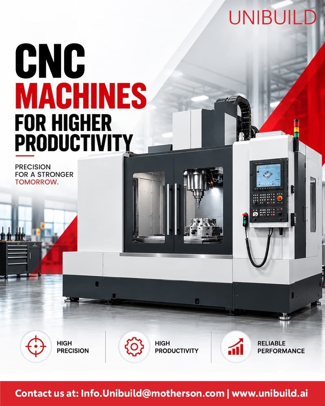 Unibuild CNC machine advertisement