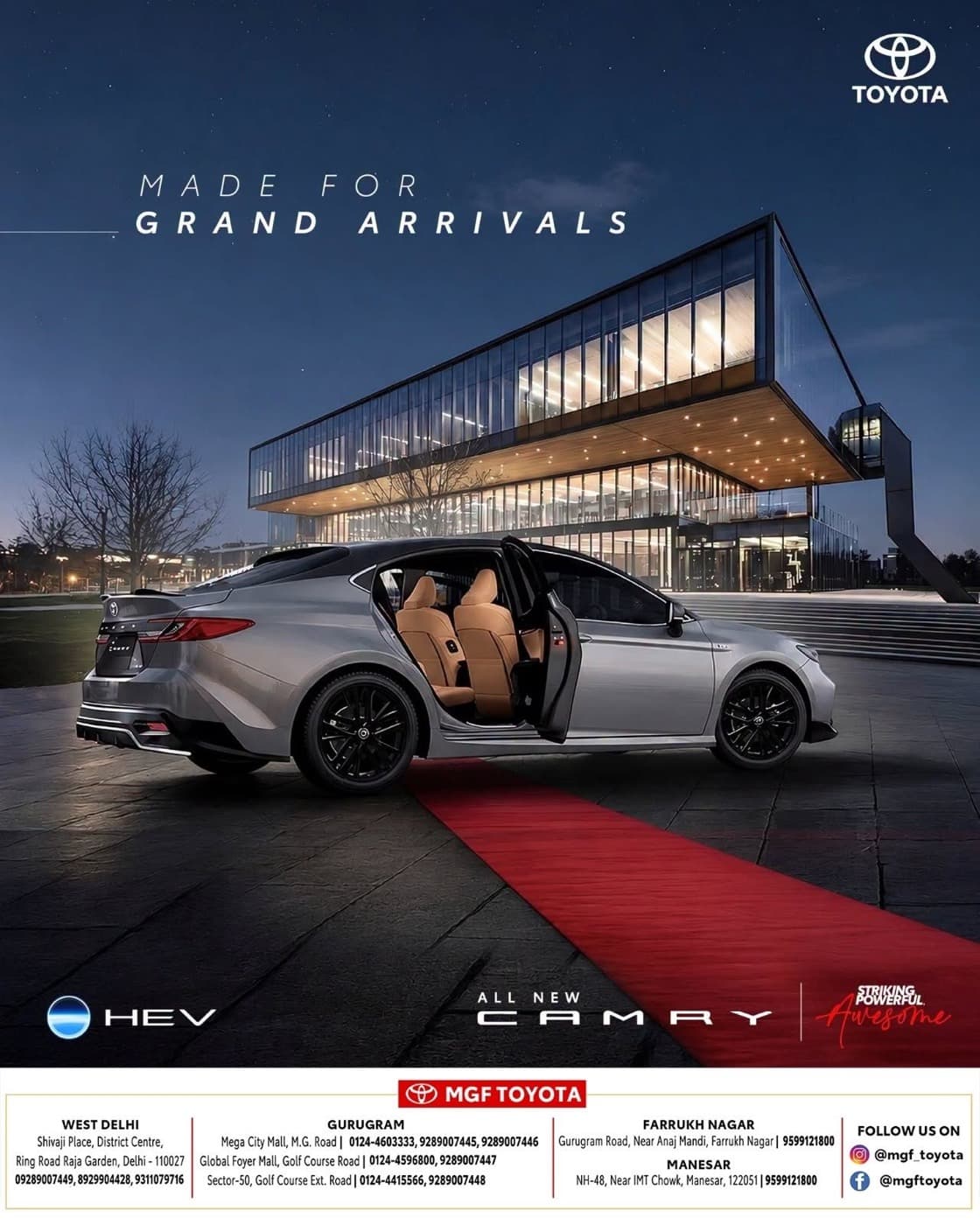 MGF Toyota Camry arrival post