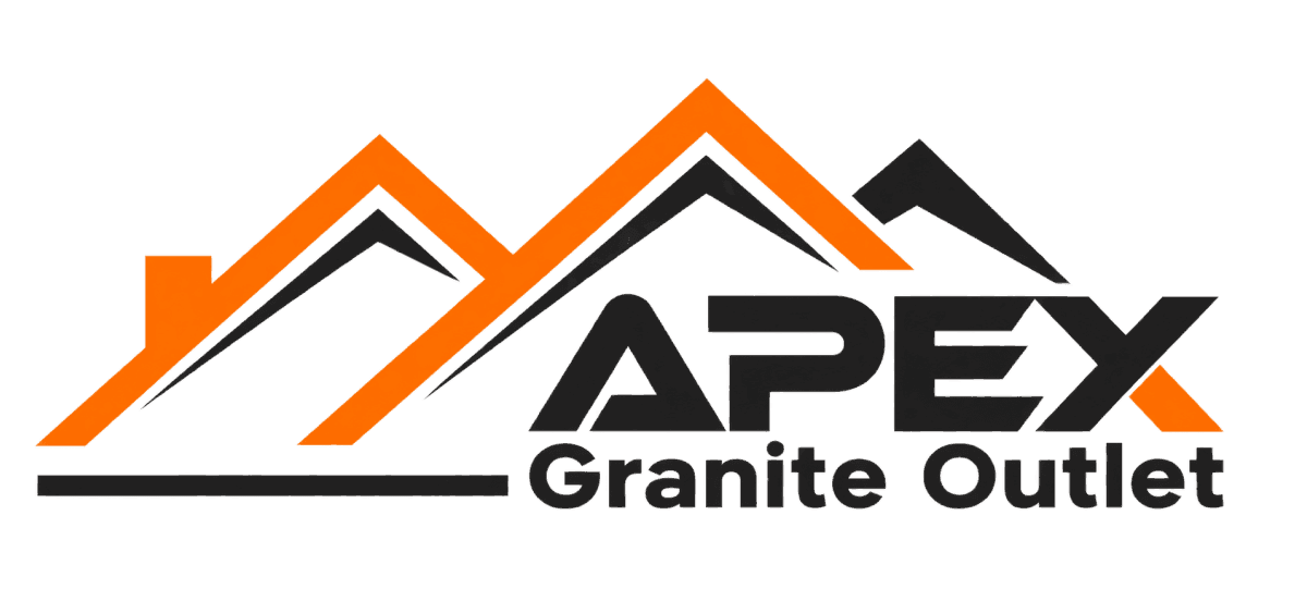 Apex Granite Outlet wordmark under a roofline