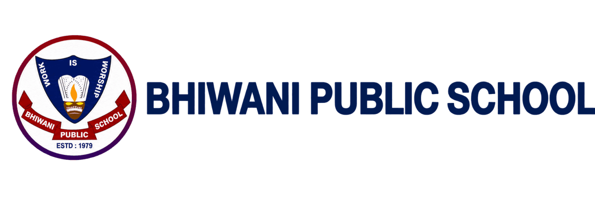 Bhiwani Public School circular crest and wordmark