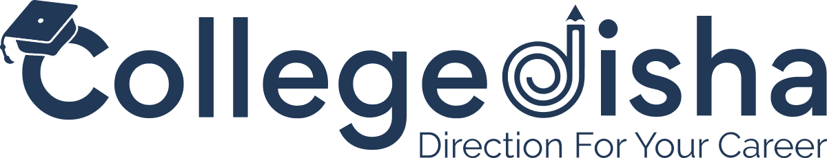 CollegeDisha wordmark with a pencil in the letter d