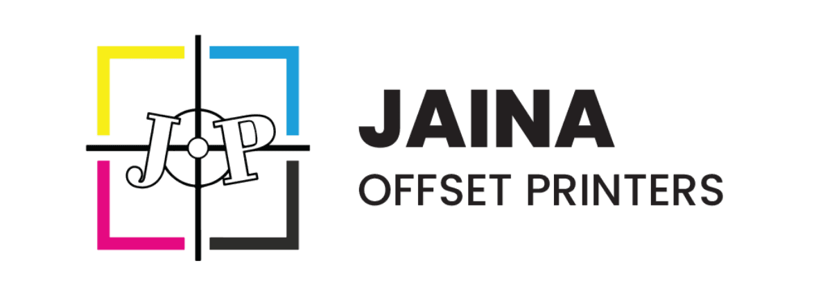 Jaina Offset Printers mark in print colours